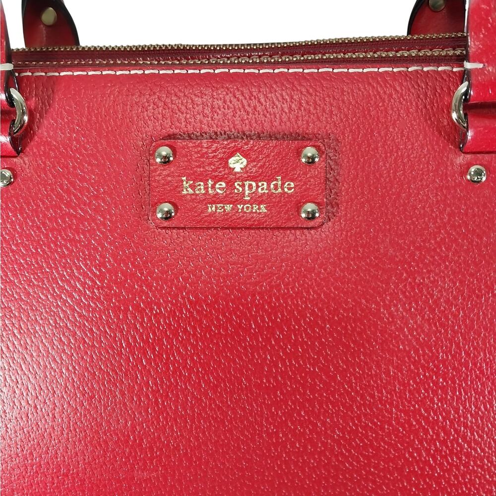 Red Leather Tote Bag - Picture 4 of 13